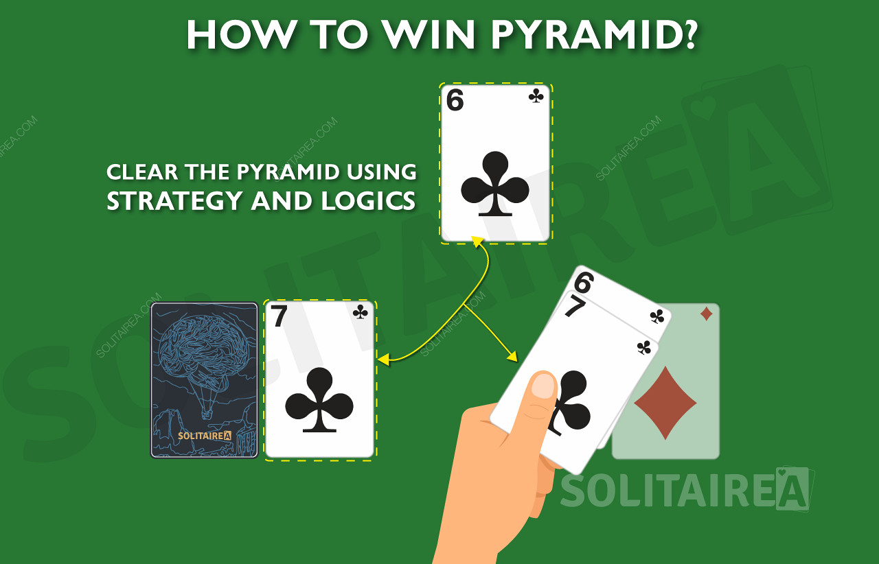 Leer de regels van Pyramid solitaire voordat je strategieën ontwikkelt om te winnen.